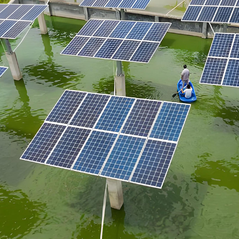 Pevný solární držák na vodní hladině
