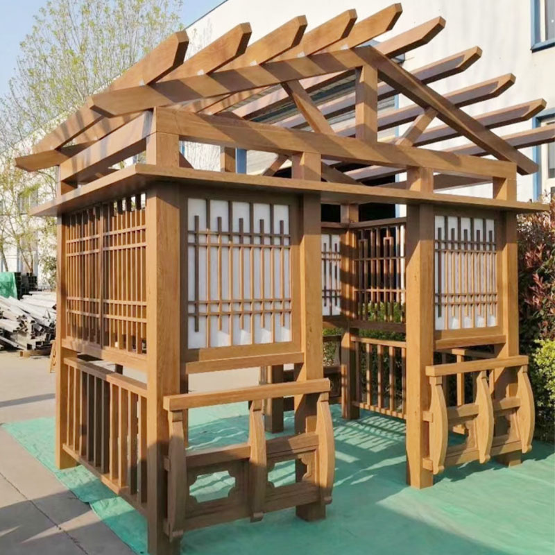 Plastová dřevěná pergola
